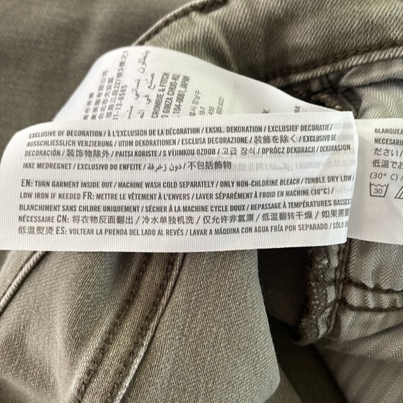 ABERCROMBIE & FITCH Harper Super Skinny women’s stretchy raw frayed hem 27 / 4L - Picture 10 of 16